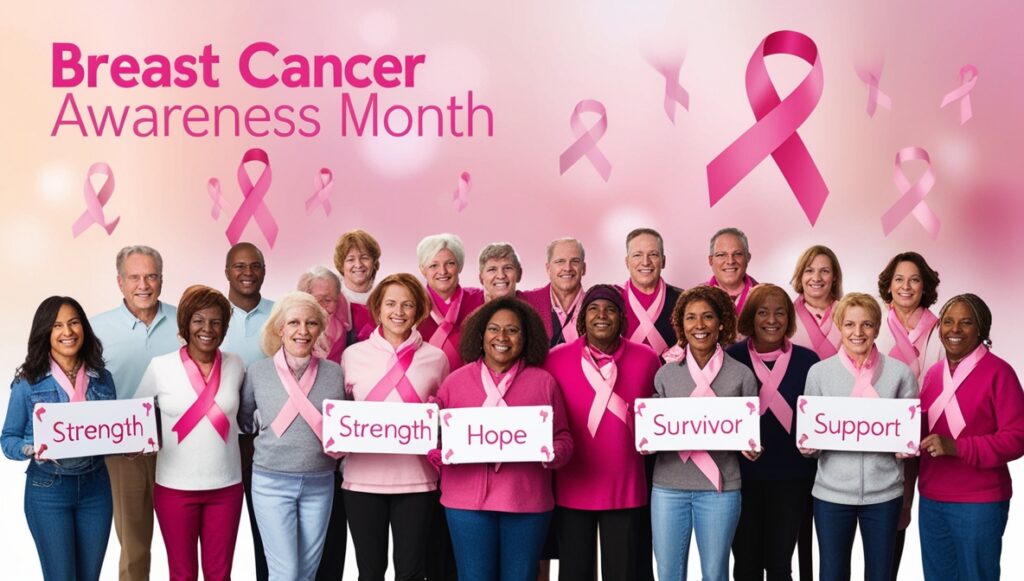 Breast Cancer Awareness Month group photo